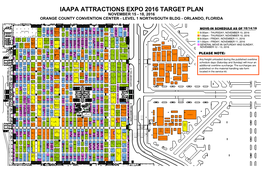 Iaapa Attractions Expo 2016 Target Plan November 15 - 18, 2016 Orange County Convention Center - Level 1 North/South Bldg - Orlando, Florida