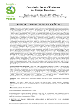 Rapport CLECT 2017