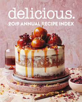 2019 Annual Recipe Index 2019 Annual Recipe Index