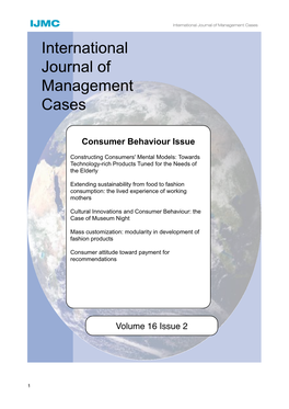 International Journal of Management Cases