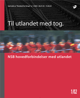 NSB Hovedforbindelser Med Utlandet