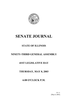 Senate Journal