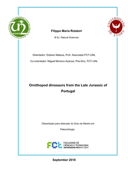 Ornithopod Dinosaurs from the Late Jurassic of Portugal