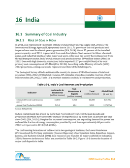 Coal Mine Methane Country Profiles, Chapter 16, June 2015