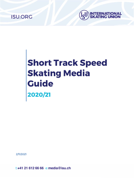 Short Track Speed Skating Media Guide
