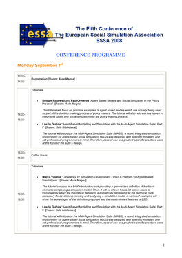 Conference Programme