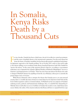 In Somalia, Kenya Risks Death by a Thousand Cuts