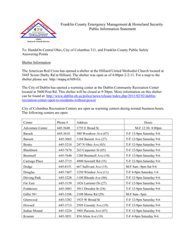 Franklin County Emergency Management & Homeland Security