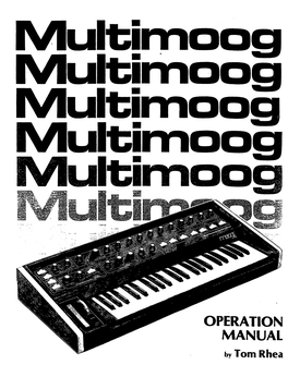 Mutefmoog Multimoog Muitimoog Multimoog