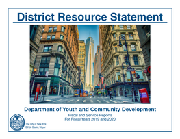 District Resource Statement