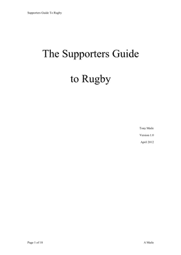 The Mother's Guide to Rugby