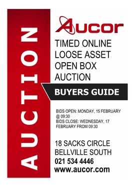 N Timed Online Loose Asset Open Box Auction