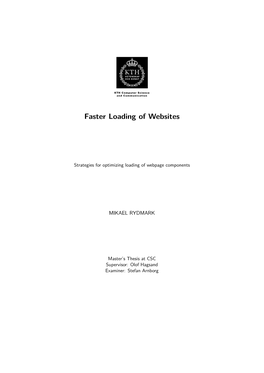 Faster Loading of Websites