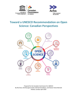 Toward a UNESCO Recommendation on Open Science: Canadian Perspectives