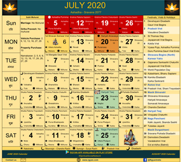 Calendar 2020