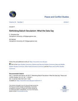 Rethinking Baloch Secularism: What the Data Say