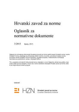 HZN Oglasnik Za Normativne Dokumente 3