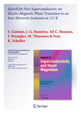 Search for New Superconductors: an Electro-Magnetic Phase Transition in an Iron Meteorite Inclusion at 117 K