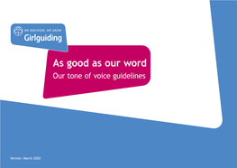 Our Full Tone of Voice Guidelines