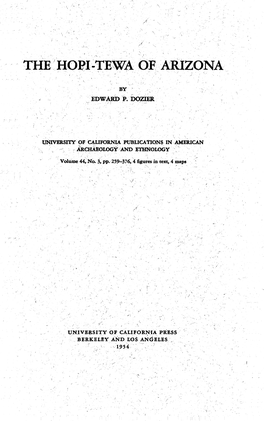 U,NIVRIYOF 'C4LIFOIRNIA.-Publications- in AMERICAN ARCHA1OLOGY~'Anrtolg Volume44, No3, Po