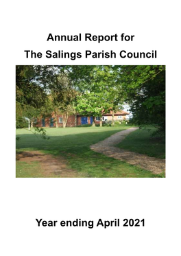 Annual Report for the Salings Parish Council Year Ending April 2021