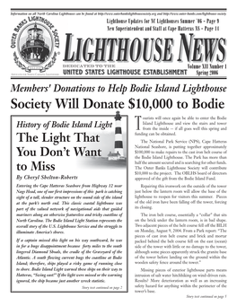 Ine Bodie Island Lighthouses One of the Few in Use on America’S Congress Asked for a Light to Be Built on Or Near East Coast Today