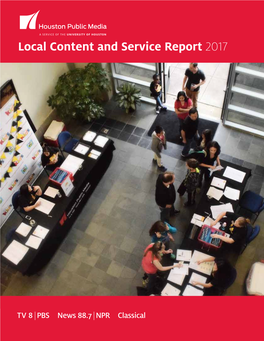 Local Content and Service Report  About Us Vision to Be the Most Valued Catalyst for an Informed and Engaged Community