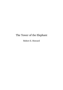 The Tower of the Elephant