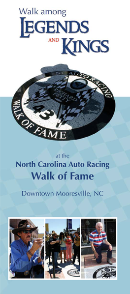 NC Auto Racing Walk of Fame Brochure