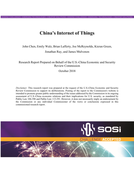 China's Internet of Things