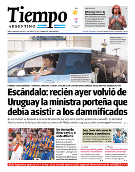 Recién Ayer Volvió De Uruguay La Ministra Porteña Que Debía Asistir A