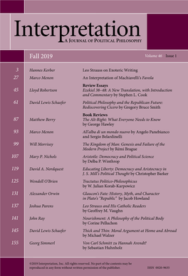 Fall 2019 Volume 46 Issue 1