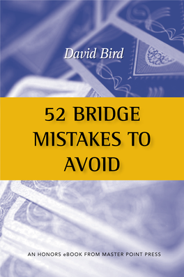 52 Bridge Mistakes to Avoid