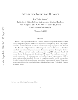 Introductory Lectures on D-Branes