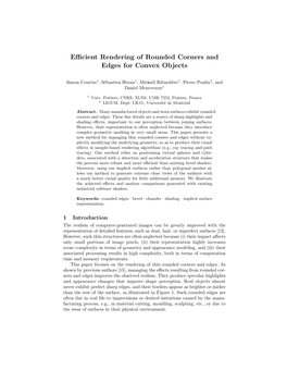 Efficient Rendering of Rounded Corners and Edges for Convex Objects