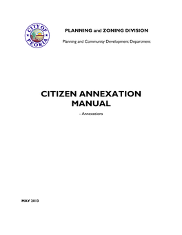 Citizen Annexation Manual