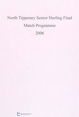 North Tipperary Senior Hurling Final Match Programme 2006