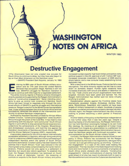 Washington Notes on Africa