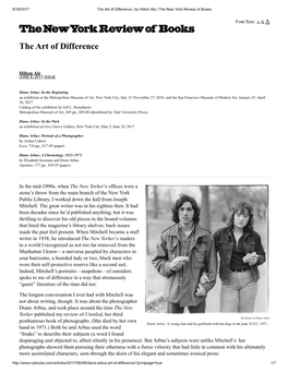 The Art of Difference | by Hilton Als | the New York Review of Books