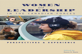 Women and Leadership in the Canadian Forces Karen D