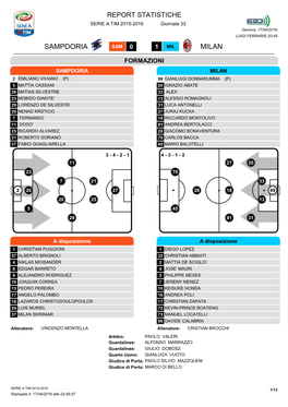 Sampdoria Milan