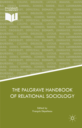 The Palgrave Handbook of Relational Sociology