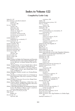 Index to Volume 122 Compiled by Leslie Cody