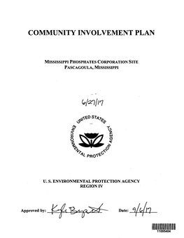 Community Involvement Plan, Mississippi Phosphates