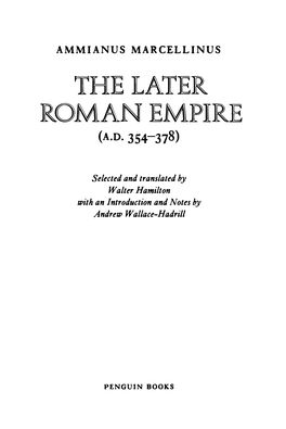 The Later Roman Empire