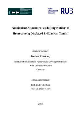 Shifting Notions of Home Among Displaced Sri Lankan Tamils