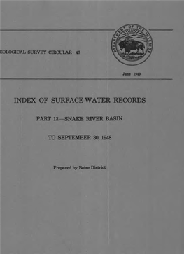 Index of Surface-Water Records