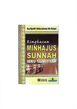 Ringkasan Minhajus Sunnah Ibnu Taimiyah-Abdurrahman Bin Hasan