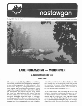 LAKE POGAMASING - MOGO RIVER a Spanish River Side Tour