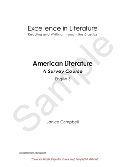 Excellence in Literature Reading and Writing Through the Classics